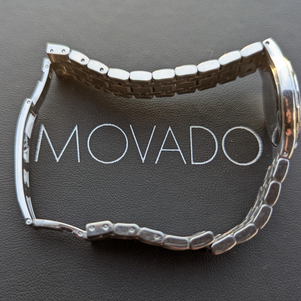 Movado Silver Diamond Watch - Picture 9 of 12